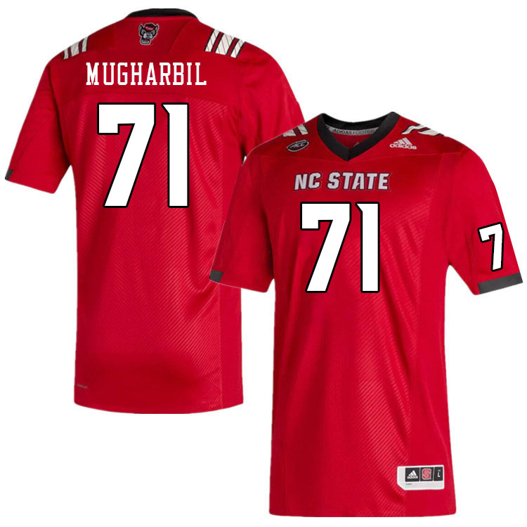 Men #71 Yousef Mugharbil NC State Wolfpack College Football Jerseys Stitched Sale-Red - Click Image to Close